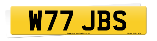 Registration number W77 JBS